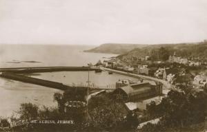 St. Aubins Jersey Channel Islands UK c1926 RPPC Real Photo Postcard E11