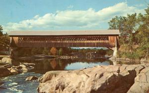 NH - Woodstock. Old Lattice Covered Bridge