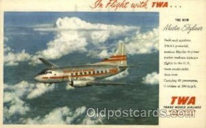 TWA New Martin Skyliner Airplane, Aviation, Unused very light wear on back