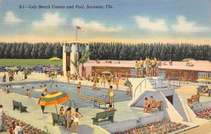 Lido Beach Casino and Pool Sarasota FL Postcard