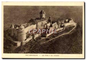 Alsace Haut-Koenigsbourg-Vue Prize has Theft & # 39Oiseau Post Card Old