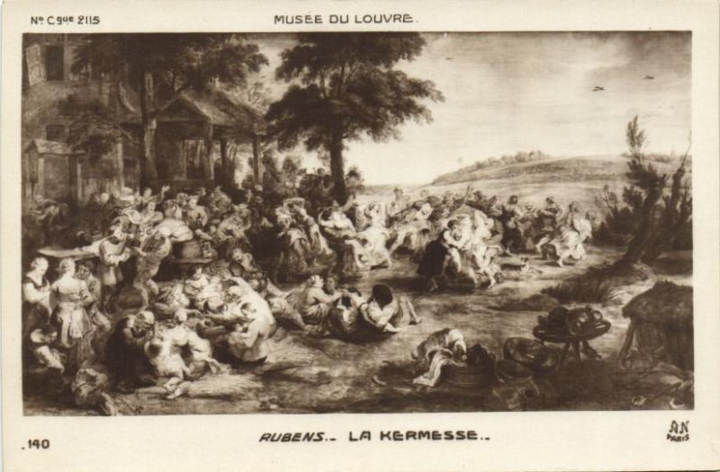 CPA Musée du Louvre RUBENS - La Kermesse (307660)
