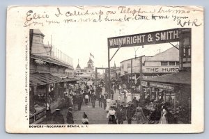 J89/ Rockaway Beach Long Island New York Postcard c1910 Bowery 460