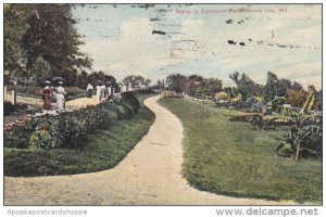 Missouri Kansas City Scene In Fairmount Park 1909