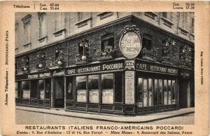 CPA PARIS 2e restaurants Italiens Franco-Americains POCcARDI (574365)