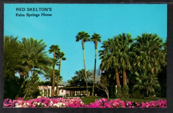 Red Skelton's Home Palm Springs CA Postcard 4005