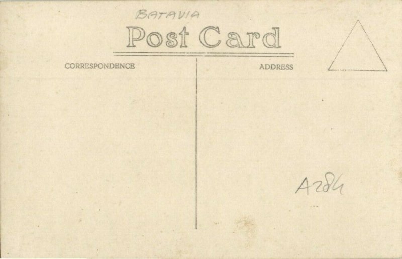 indonesia, JAVA BATAVIA, Bat. Jacht Club, Yacht Club (1910s) RPPC Postcard