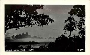 RPPC Postcard; Sunset Saupon Point, Guam, (c)OCC Micronesia US Territory 