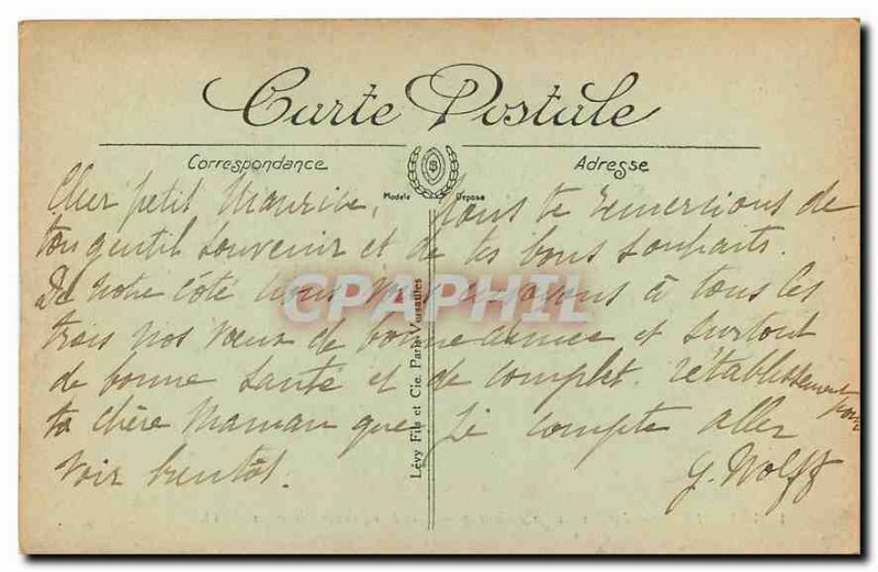 Old Postcard Paris Luxembourg Gardens