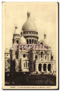 Old Postcard Paris's Sacre Coeur (Abadie and Magne arch)