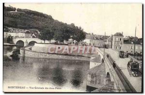 Montereau - Vue Generale des Deux Ponts - Old Postcard
