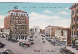 Arkansas Texarkana State Line Avenue Looking North 1943