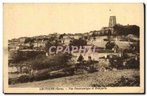 Postcard Old Lectoure Panoramic and Remparts