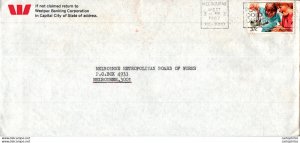 Australia Cover Crawfish Westpac Banking coproration  to Melbourne