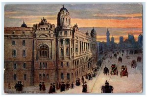c1910 The War Office Whitehall London England Oilette Tuck Art Postcard