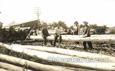 Utility Pole Workers, Telephone, Electric, Elecrical Linemen, Real Photo Unus...