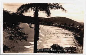 Brazil Rio De Janeiro Praia Icarai Niteroi Vintage RPPC C103