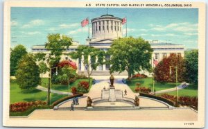 M-64212 State Capitol and McKinley Memorial Columbus Ohio