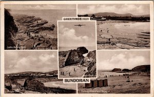 Mint Ireland Early Aviation Greetings from Bundoran Picture Postcard