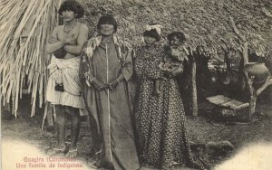 colombia, GOAGIRA GUAJIRA, Una Familia de Indigenas, Indians (1910s) Postcard