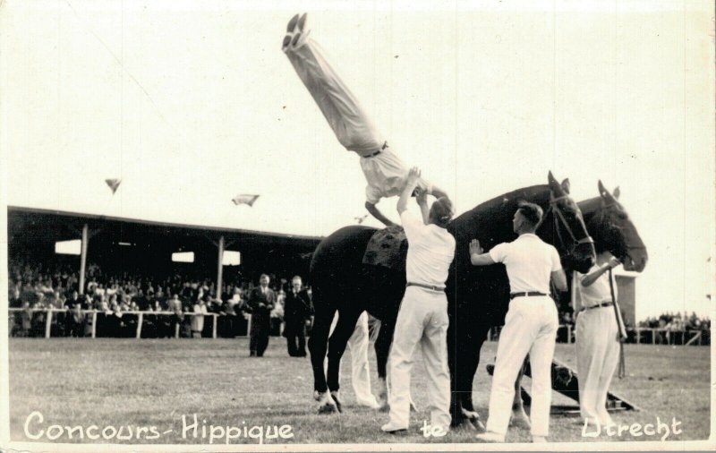 Horse Sports Hippique Real Photo Postcard 03.91