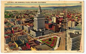 13726 City Hall & Memorial Plaza, Oakland, California 1938