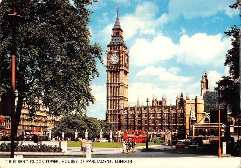 Fotografia Big Ben Clock Tower and London Bus - em