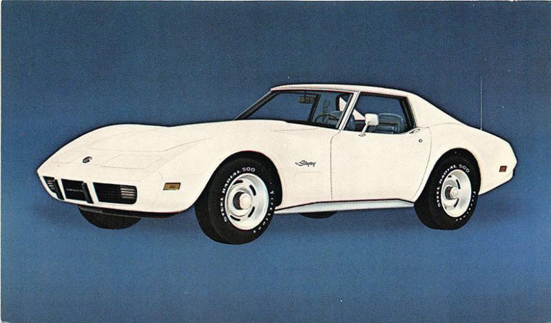 1975 Chevrolet Corvette Sport Coupe Original Advertising Postcard