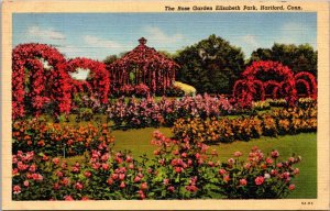 Connecticut Hartford The Rose Garden 1944 Curteich