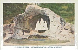 Quebec Canada Cap de la Madeleine Fountain of the Rosary WB  Postcard Unused