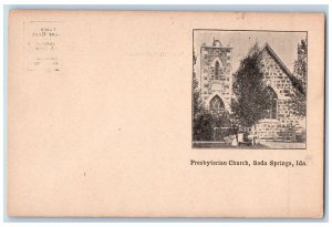 c1905's Presbyterian Church Building Tower Kids Soda Springs Idaho ID Postcard