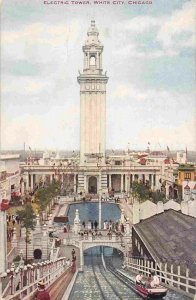 Electric Tower Chutes White City Amusement Park Chicago Illinois 1910 postcard