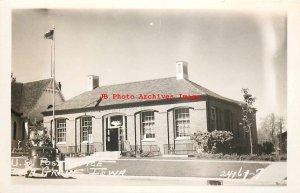 IA, Ida Grove, Iowa, RPPC, Post Office, Entrance View, Flag, Photo No 24161-7