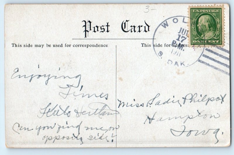 c1911 Huron South Dakota SD Vintage Postcard Partial Group College Summer School