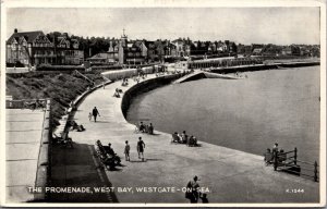 England The Promenade West Bay Westgate-On-Sea Vintage Postcard C212