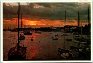 Postcard - Sunrise over the Nassau Harbour - New Providence, Bahamas