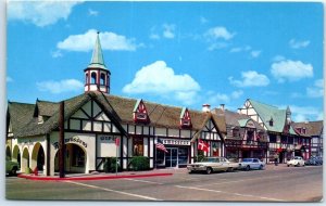 Postcard - Copenhagen Drive, the Main Street of Solvang, California