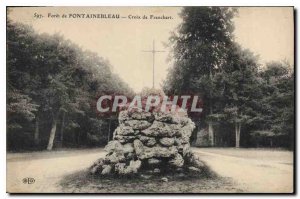 Postcard Old Forest of Fontainebleau Cross Franchart