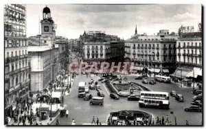 Old Postcard Madrid Puerta del Sol Sun Gate Sun Door