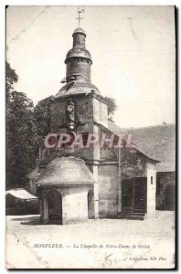 Old Postcard Honfleur La Chapelle De Notre Dame De Grace