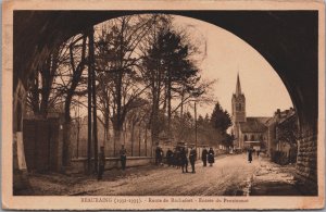 Belgium Beauraing Route de Rochefort Entree du Pensionnat Vintage Postcard C050