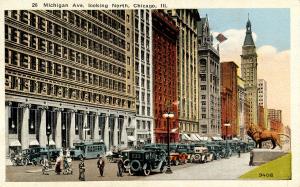 IL - Chicago. Michigan Avenue looking north