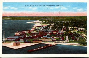Florida Pensacola U S Naval Air Station Aerial View  1935