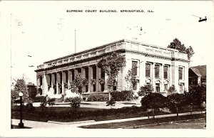 Postcard COURT HOUSE SCENE Springfield Illinois IL AI2683