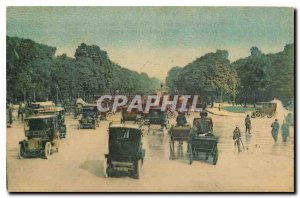 Old Postcard Paris Champs Elysees