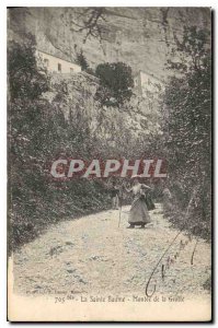 Old Postcard La Sainte Baume Montee de la Grotte