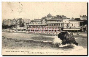 Old Postcard Biarritz Artistic The Municipal Casino and Hotel Victoria