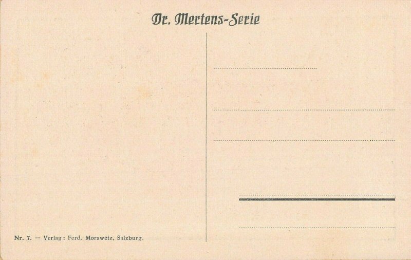 MOSESDRAGONER~DR. MERTENS SERIES~MILITARY COMIC POSTCARD 