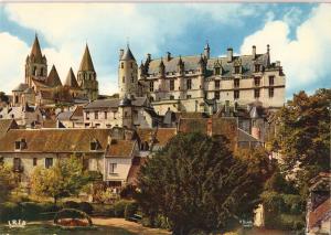 BF13301 loches le chateau et st ours  france front/back image