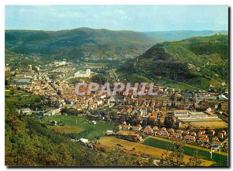 Postcard Moderne Saint Affrique known as the city of seven hills General view